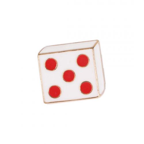 Rolling Dice Pin Badge with Butterfly Clutch – Lymyted
